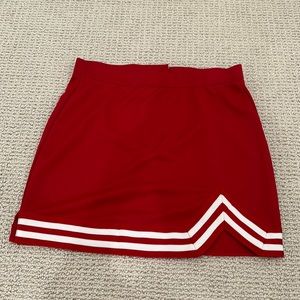 cheerleader tailgate zoozatz red and white pencil skirt